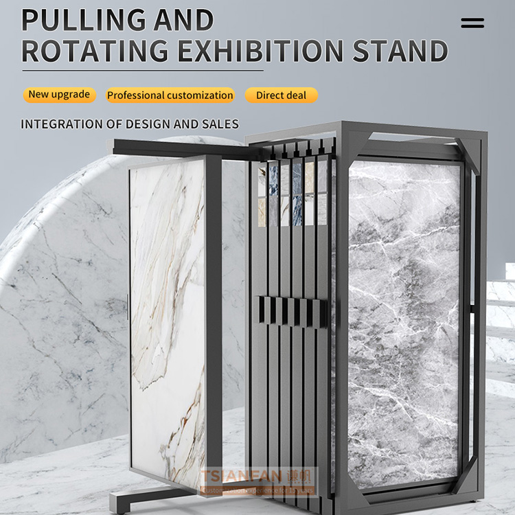 Marble Push Pull Stone Sample Rack Ceramic Tile Showroom Display Stand