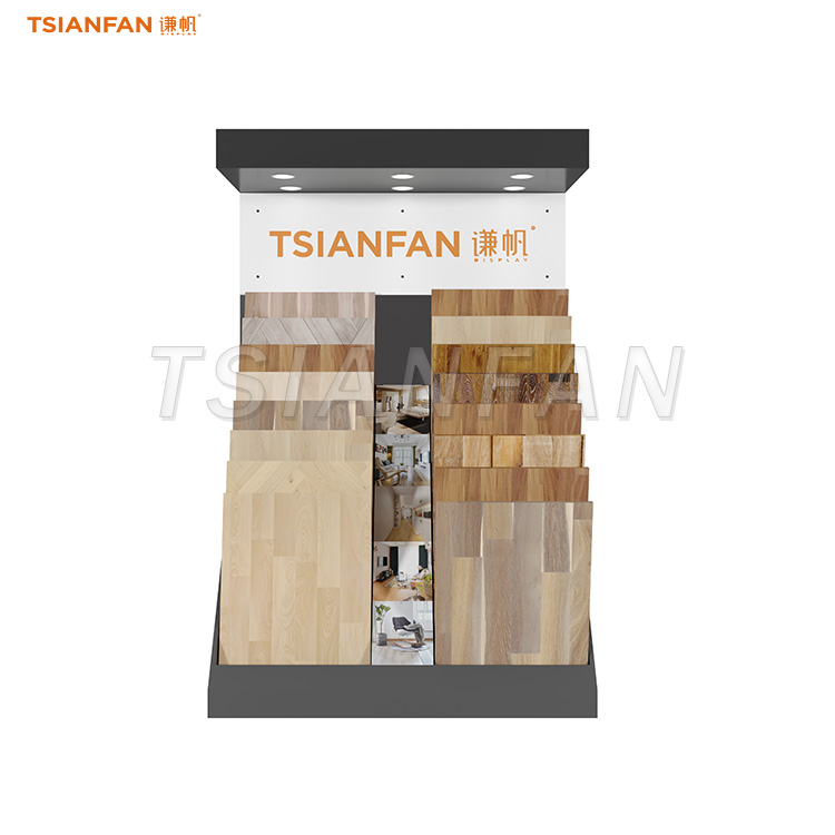 High quality wood panel display tower-E050