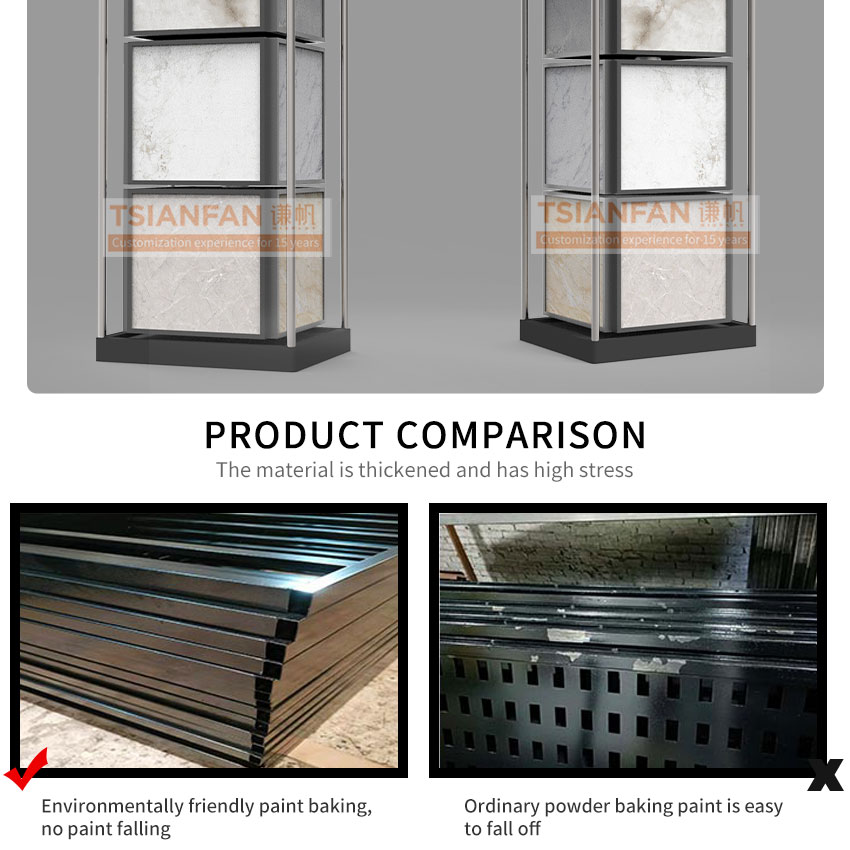 Wholesale rotatable display for quartz stone sample display cabinet-SG1012