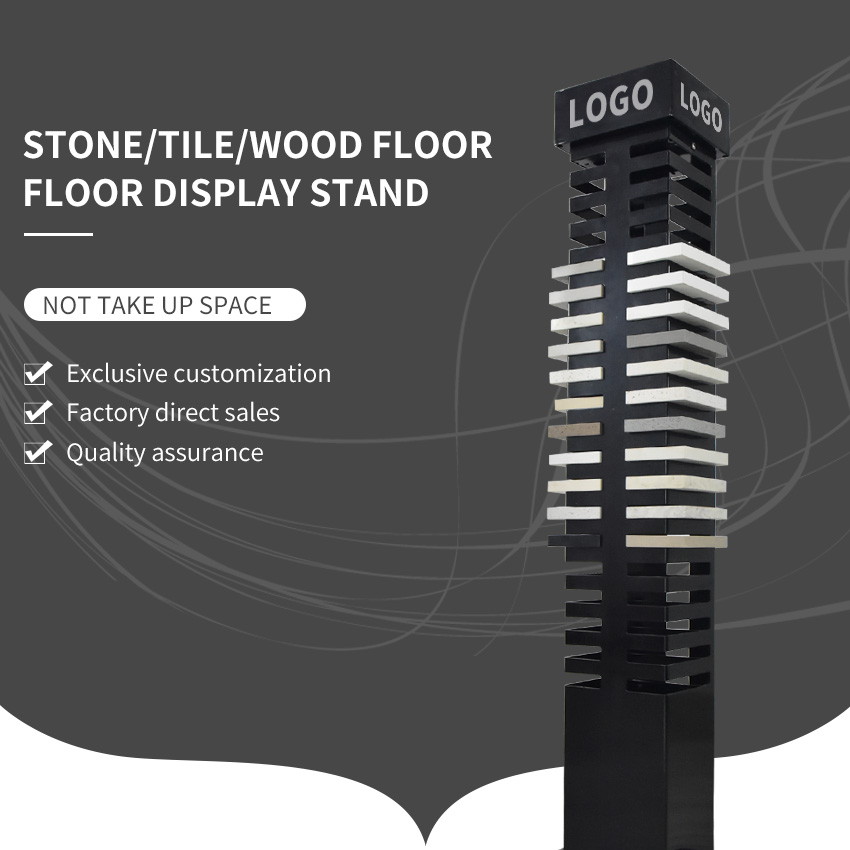 Factory Custom Quartz Metal Tile Sample Stone Stand Display Rack LD015-2