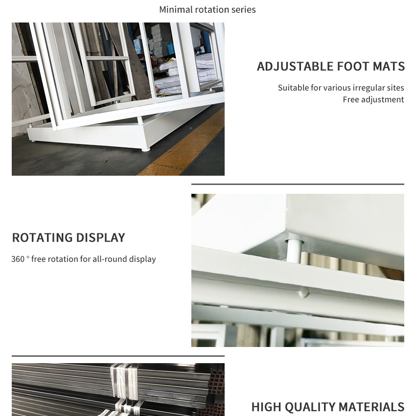 Tile Ceramic Stone rotating display Marble Mosaic Metal display rack
