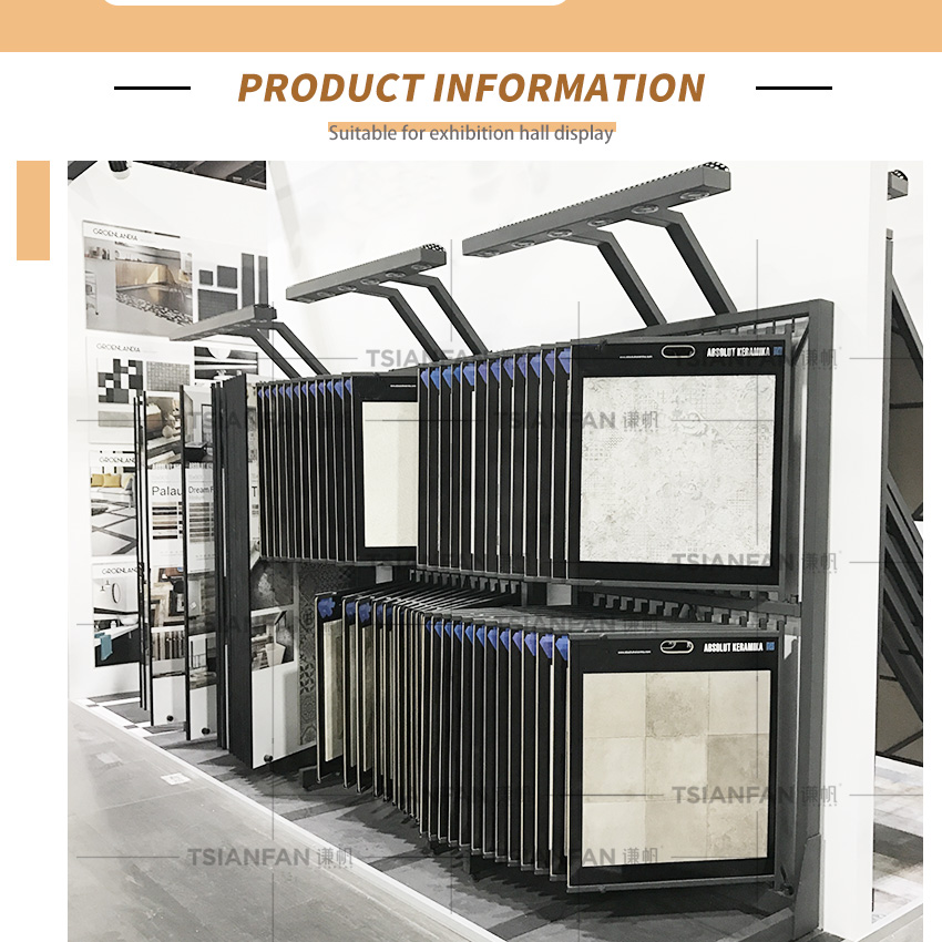 High Quality Marble Granite Quartz Tile Sample Stone page turning Display Racks