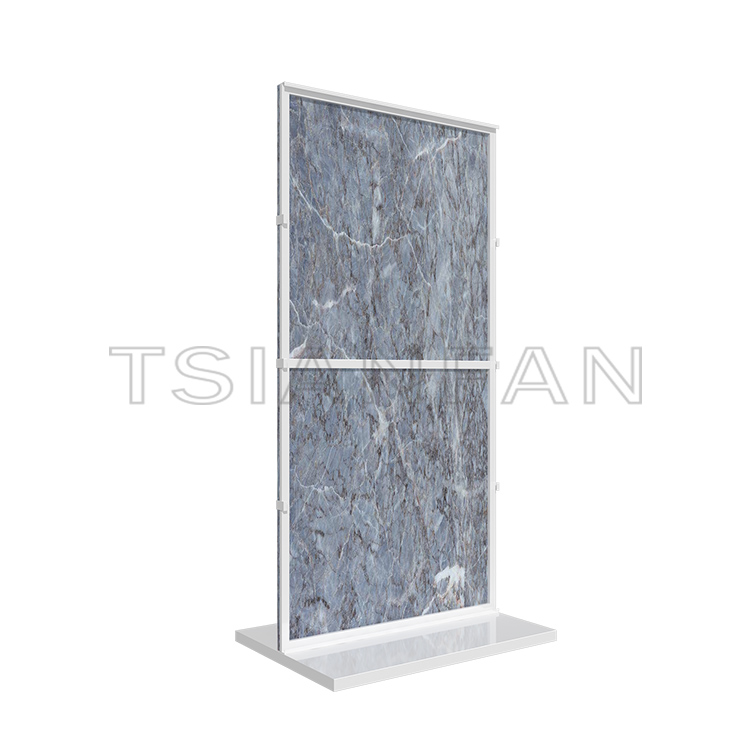 Marble stone glass large plate upright flooring rack Display stand SD2022