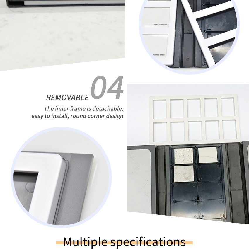 Wholesale Custom Tile Ceramic Marble Quartz Stone sample Plastic Display book
