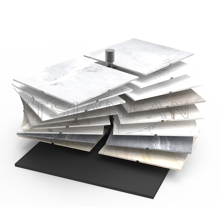 High Quality Quartz Stone Tile Sample Board Desktop Show Rack-SG048
