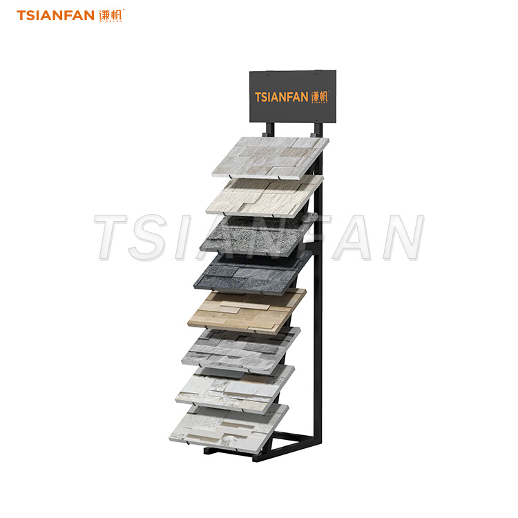 Contemporary cultural stone exhibit shelves-SW117