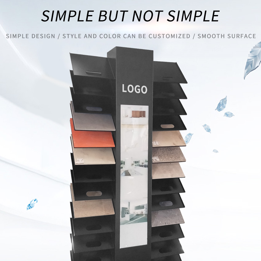 Factory Show Waterfall Sample tile Marble Quartz Display Rack SR088