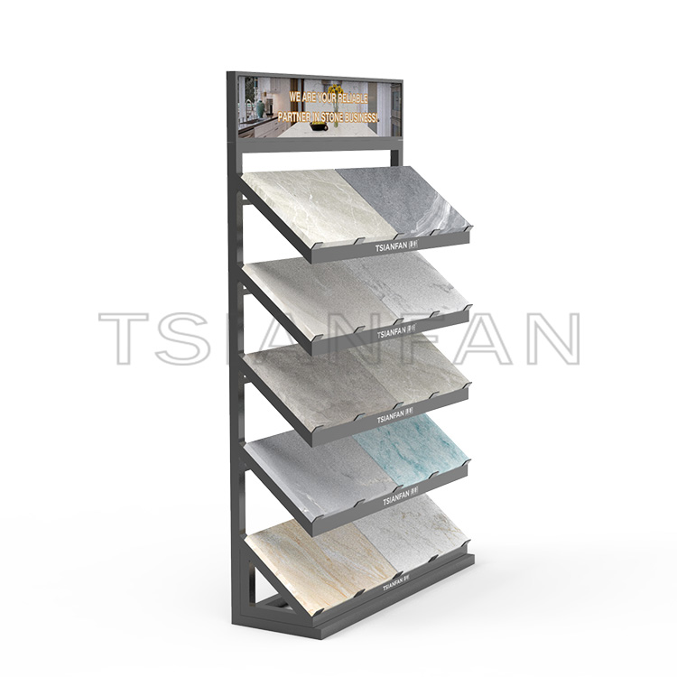 Special offer bevel floor quartz stone artificial stone exhibition set-SG901