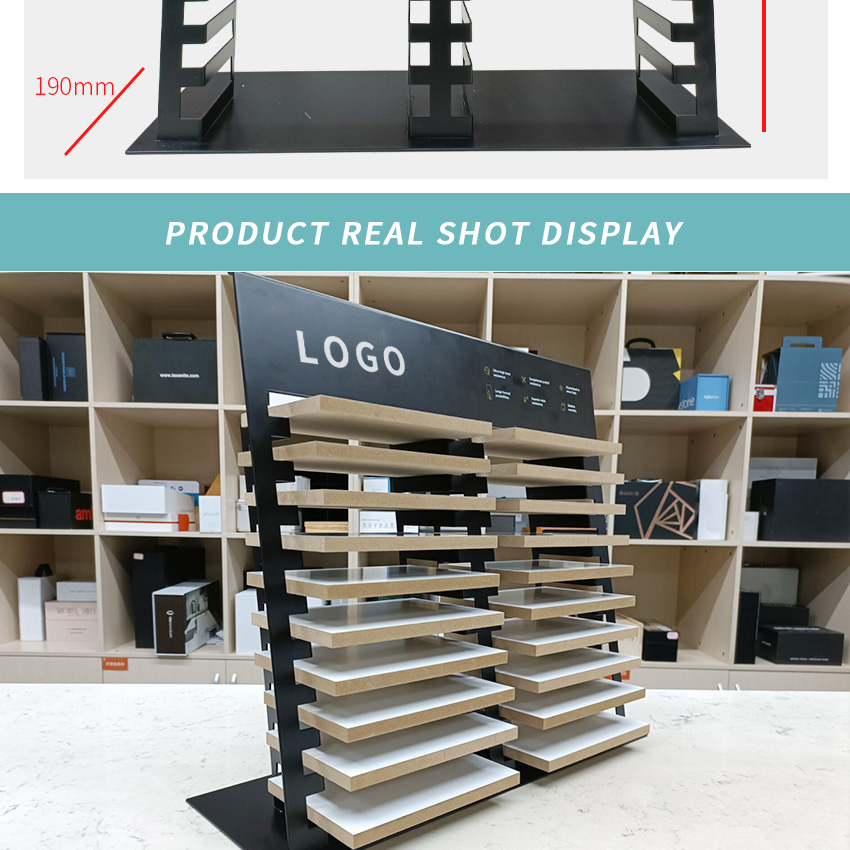 Factory Show Double Sided Marble Quartz Ceramic Countertop Display
