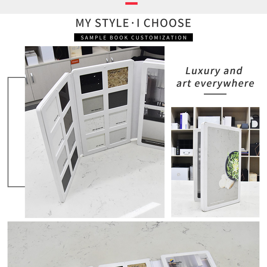 High Quality Plastic Marble Mosaic Granite Sample Display Books