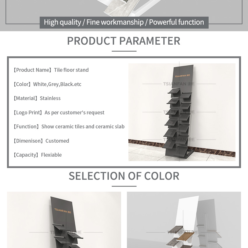 Tile Ceramic Granite Quartz Marble stone sample Floor Standing rack