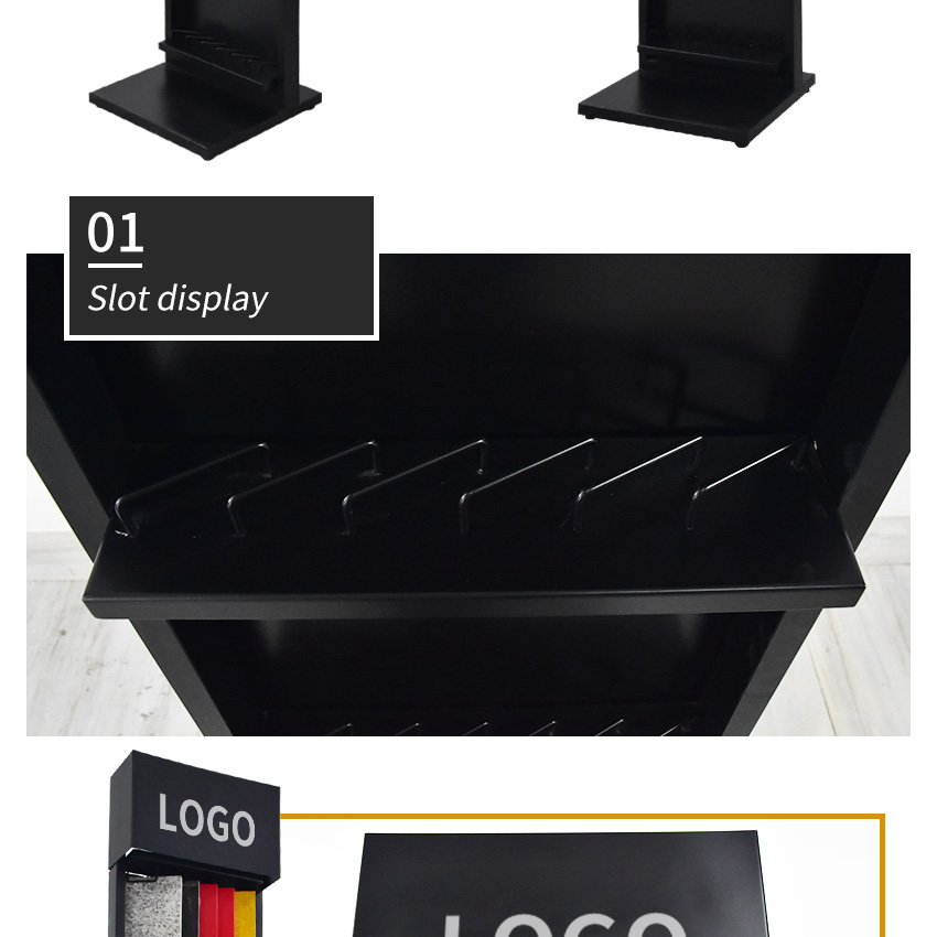 Wholesale Tile Quartz Ceramic Stone Metal Display Floor Standing LD016-5