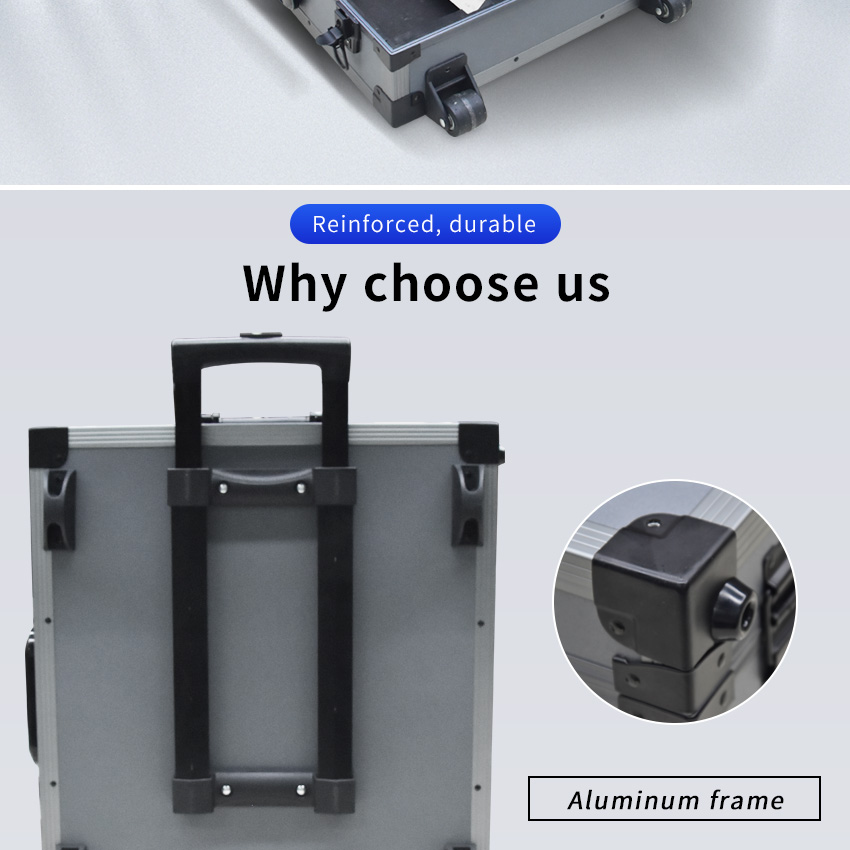 Quartz Slab Tile Display Suitcase With Wheel Stone Sample Case