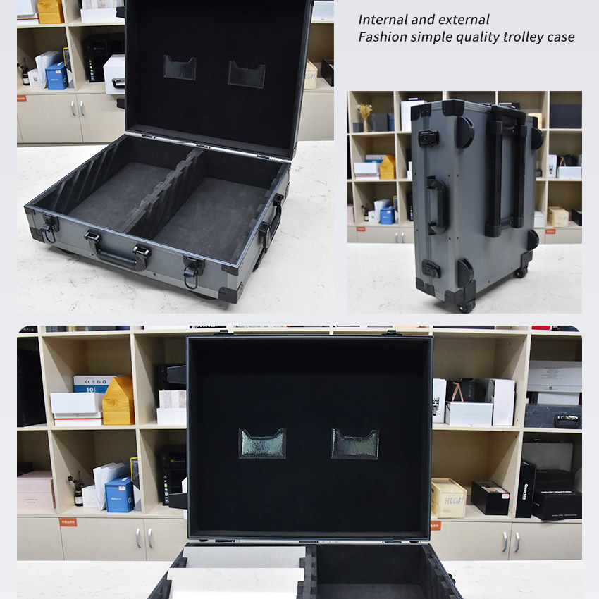 Quartz Slab Tile Display Suitcase With Wheel Stone Sample Case