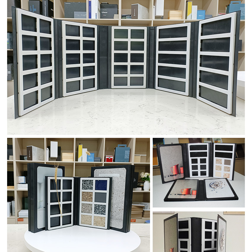 Wholesale Custom Tile Ceramic Marble Quartz Stone sample Plastic Display book