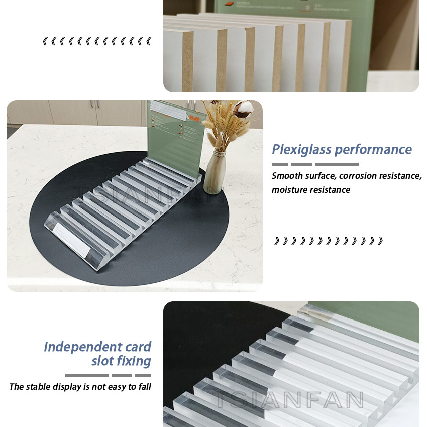 Stone Wooden Mdf Countertop Display For Showroom Tile Marble Sample Tabletop Rack