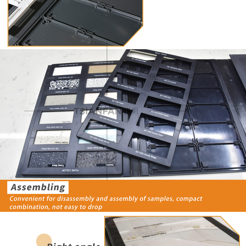 Marble Mosaic Granite Stone Sample Book High Quality Plastic Box