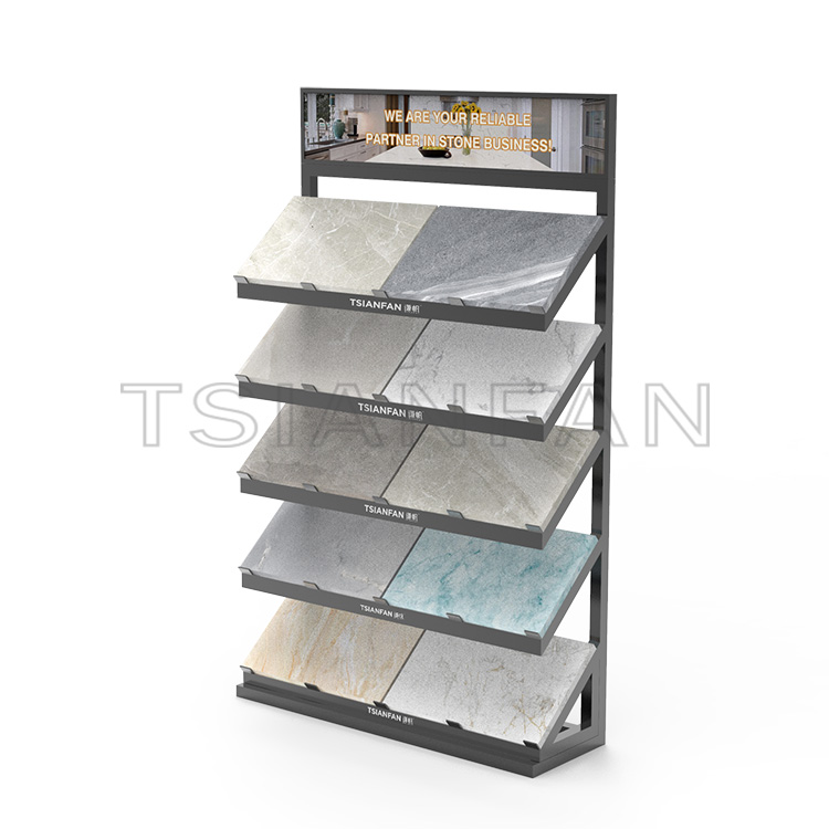 Special offer bevel floor quartz stone artificial stone exhibition set-SG901