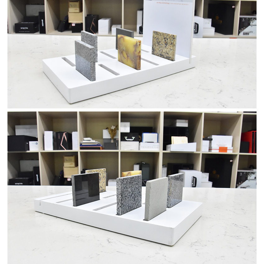 Metal tile Mosaic Granite Ceramics Tile Sample Countertop display Stand