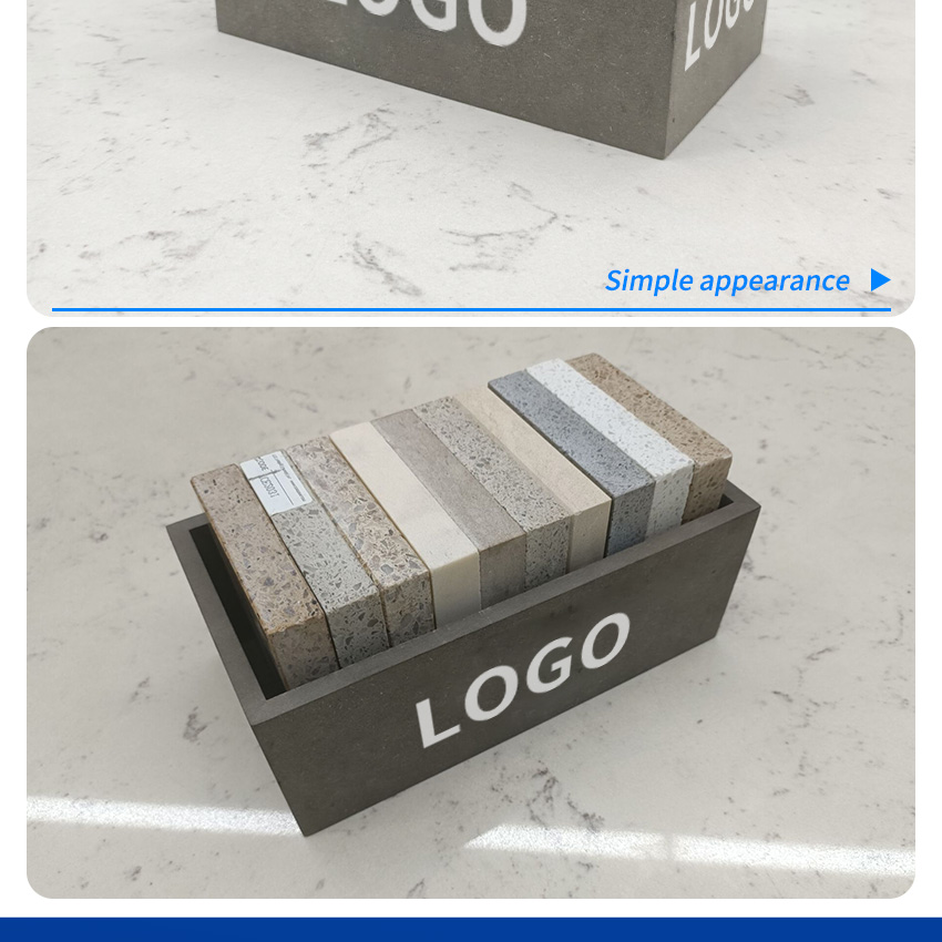 High Quality Ceramic Marble Packaging Boxes Display rack Granite Quartz Portable Wooden Case