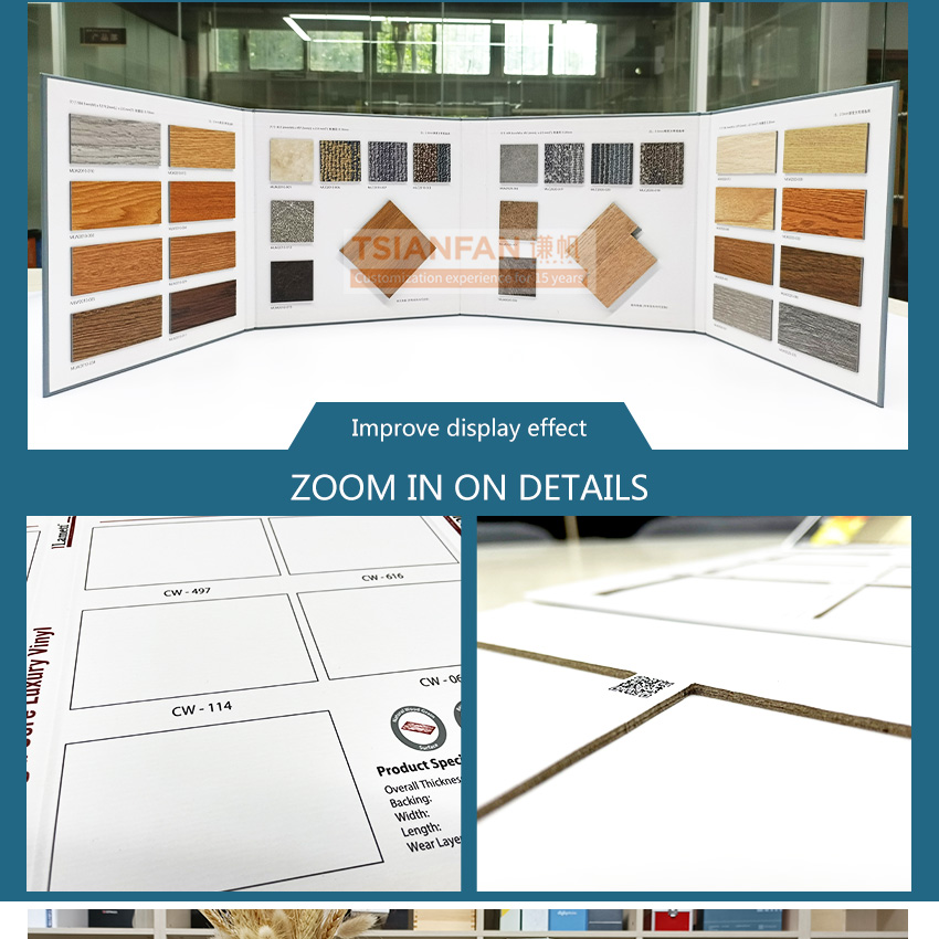 Ceramic tile sample board display book advanced plastic display book