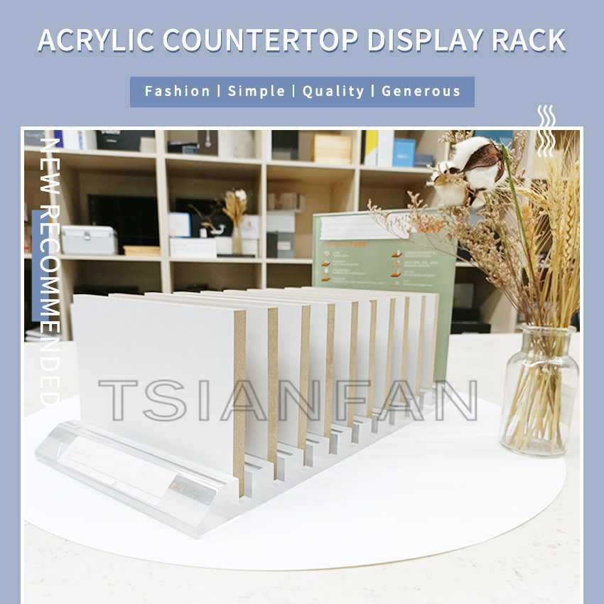 Stone Wooden Mdf Countertop Display For Showroom Tile Marble Sample Tabletop Rack