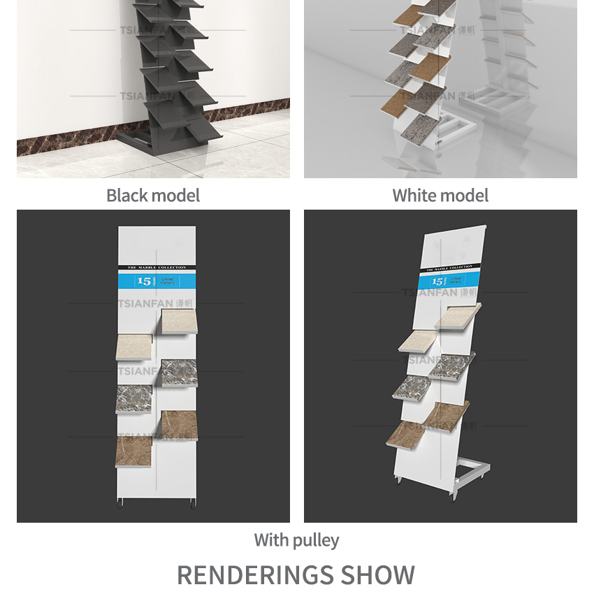 Tile Ceramic Granite Quartz Marble stone sample Floor Standing rack