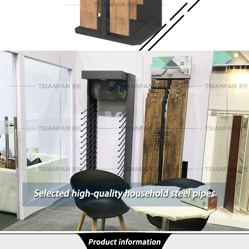 Wood Floor Display Stands Customized metal wood flooring exhibition display racks