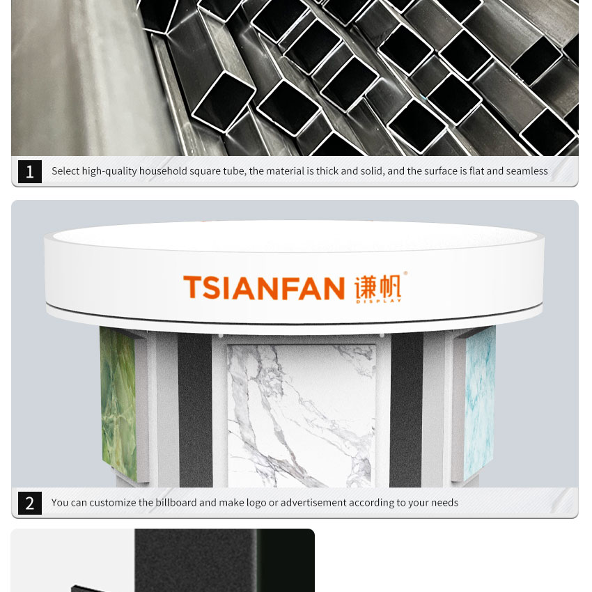 Customize rotatable display for quartz stone sample display frame-SG1010