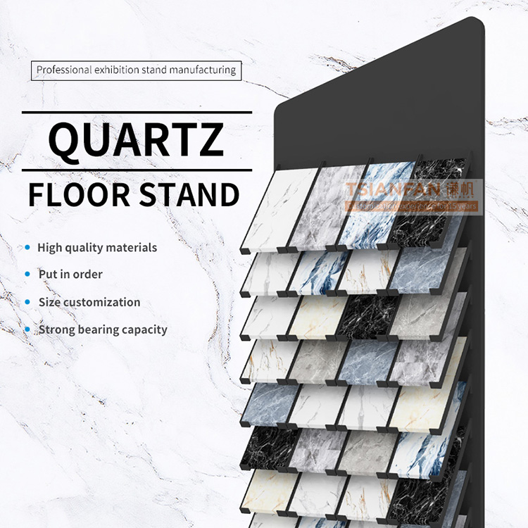 2023 New design marble Quartz-based granite samples tile slate stones display stand display frame
