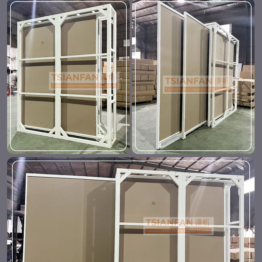 New design showroom photo frame metal for Detachable art painting display rack