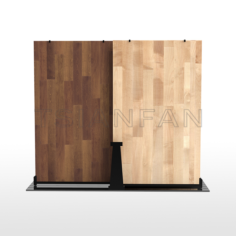 Showroom High quality Customize push-pull panels Hardwood floor display combination-WT4009