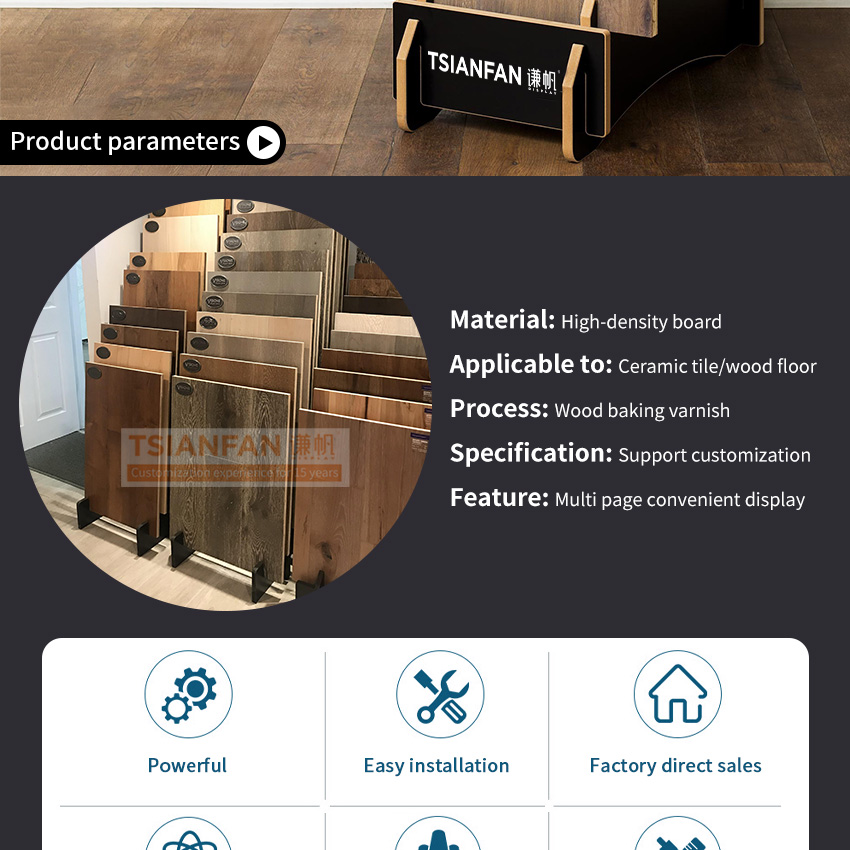 Solid Wood Countertop Display Rack Sample Wooden Floor Tabletop Rack