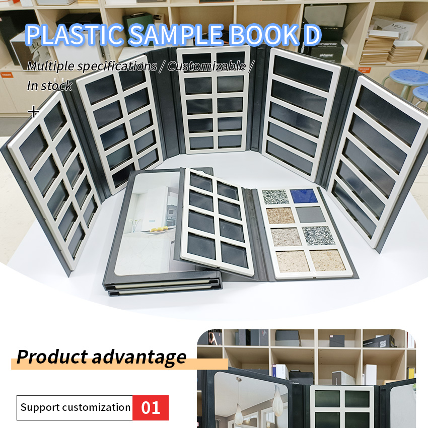 Wholesale Custom Tile Ceramic Marble Quartz Stone sample Plastic Display book