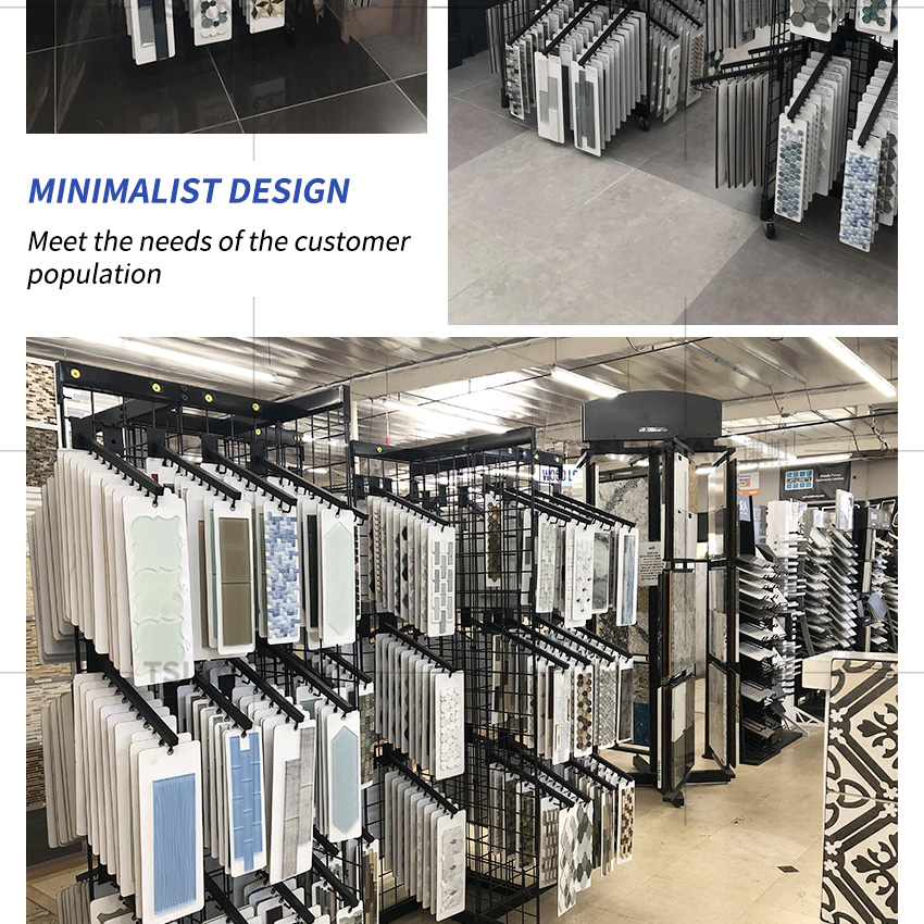 Wholesale Metal Ceramic Tile Stone sample handling display rack For Showroom