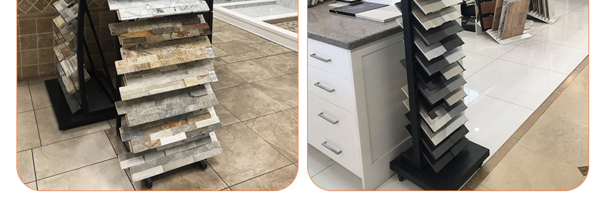 Tower Steel Ceramic Marble Granite Quartz Tile Floor stand Display Rack SRL004