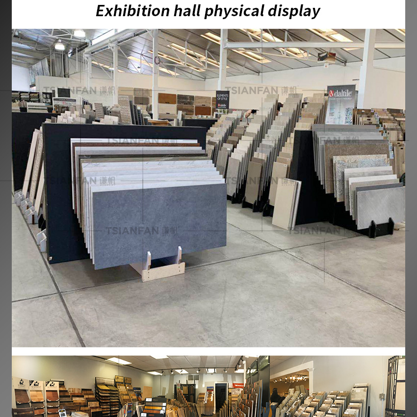 Hot Sale Steel Custom Hardwood Type Wooden Floors Tile Display Rack