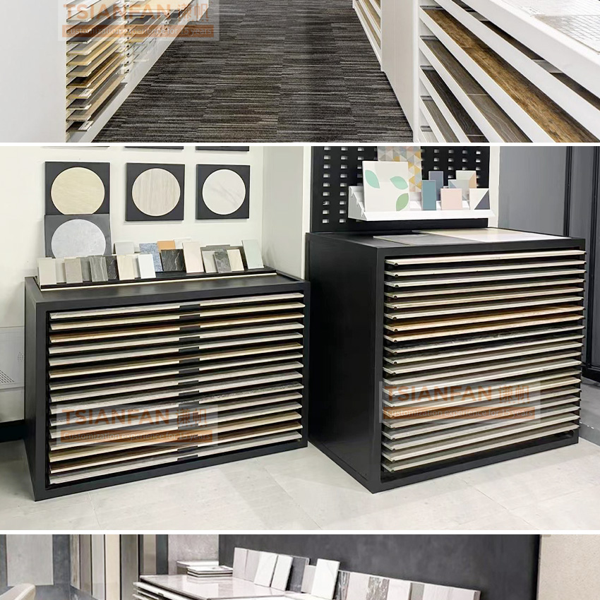 Tile drawer display Tile Board No border drawer display frame