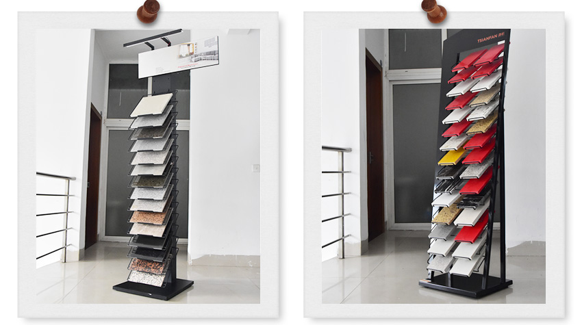 Wholesale Tile Quartz Ceramic Stone Metal Display Floor Standing LD016-5