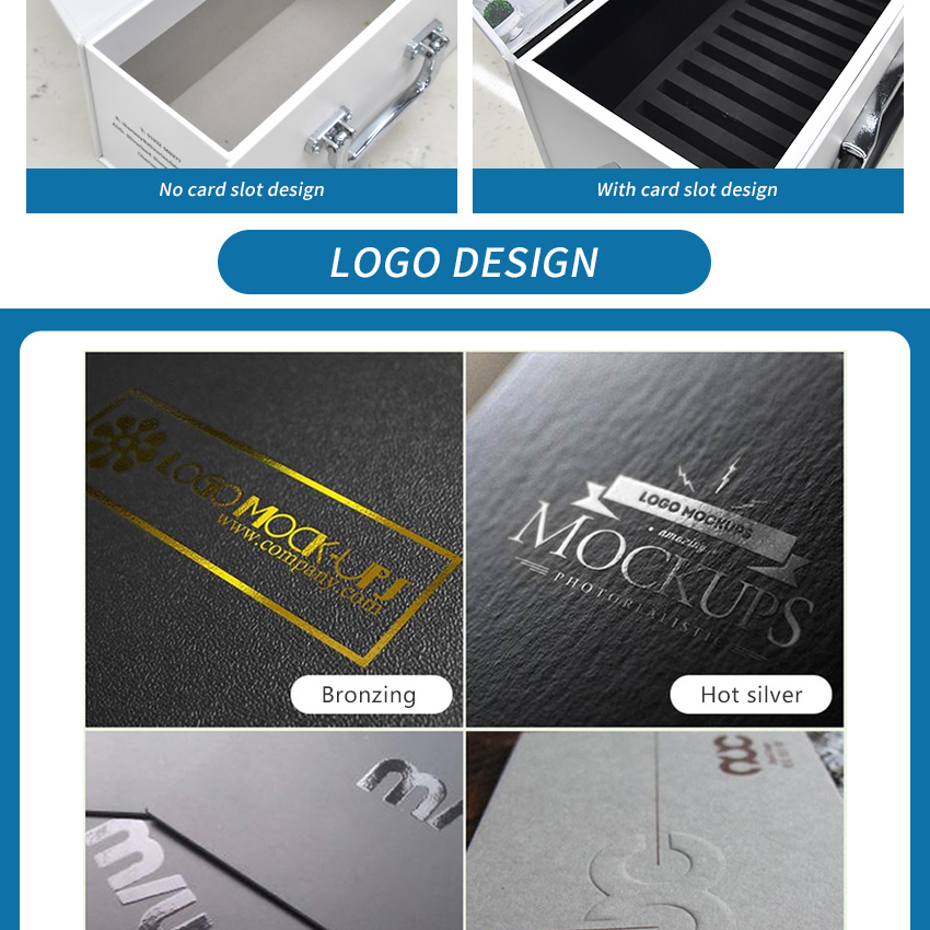 Custom foldable sample quartz storage paper carton magnetic Stone Box