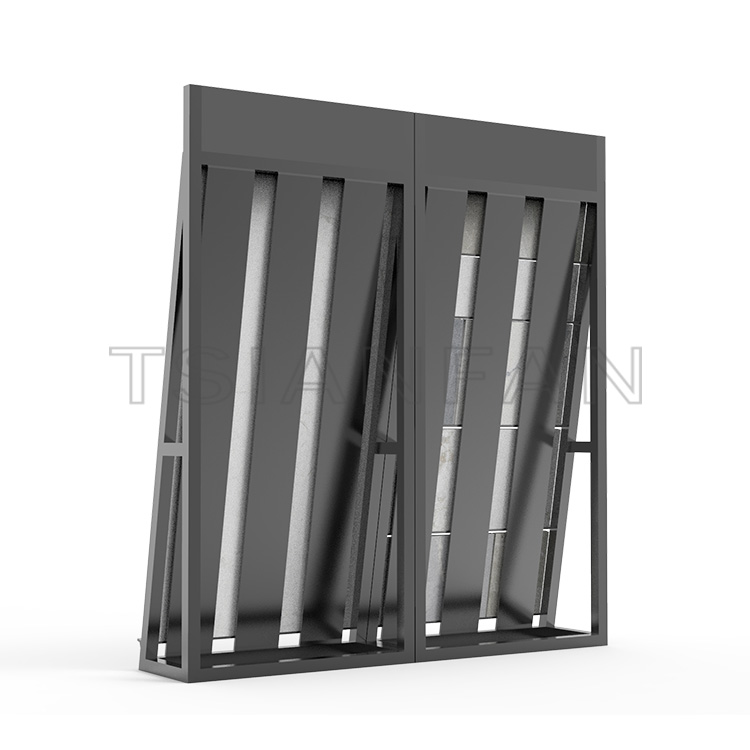New design slope type quartz stone display stand-SG022