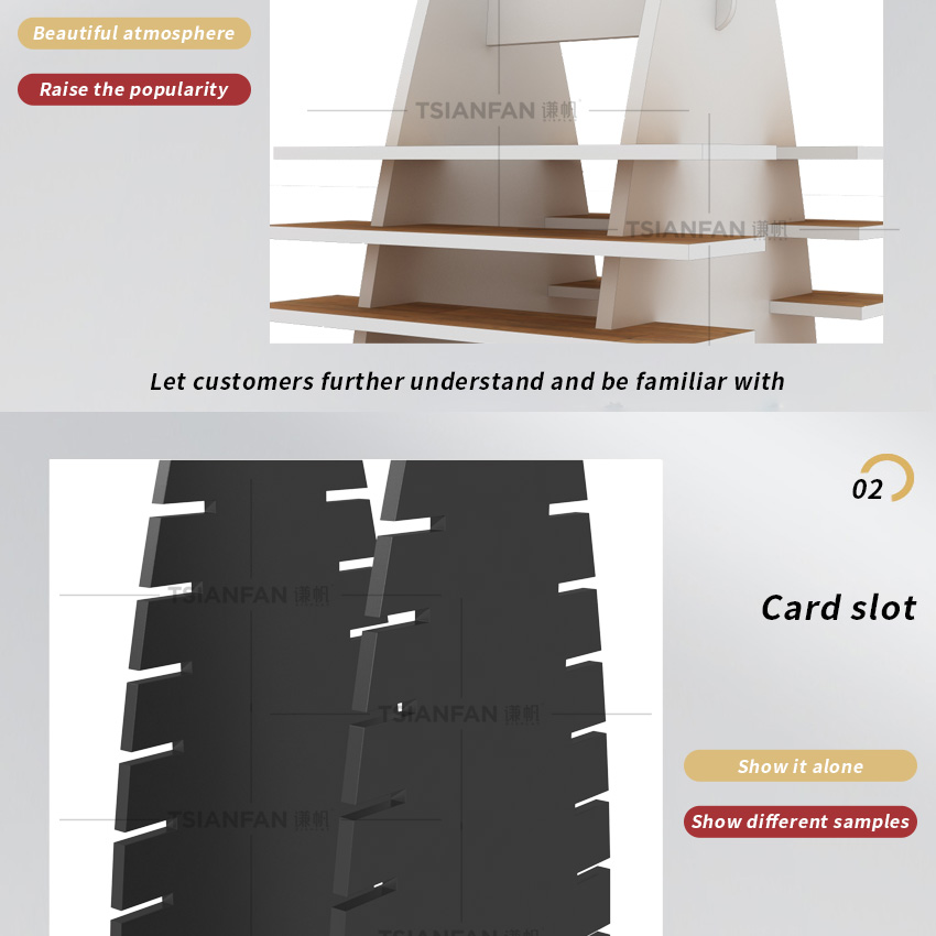 Hot Sale Steel Custom Hardwood Type Wooden Floors Tile Display Rack