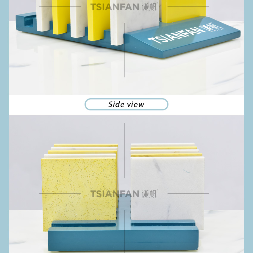 Mdf Tabletop Tile Quartz Sample Display Stand New Design Tile Rack