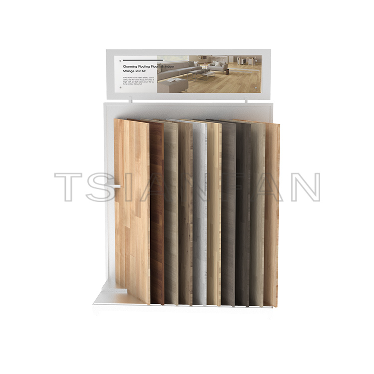 Hardwood floor wood Display Floor rack flooring tiles display Stand-WE2037