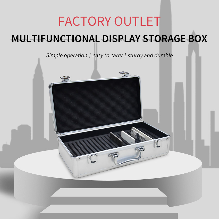 Marble Quartz Case Carry Suitcase Factory Custom Ceramic Tile Display Aluminum Case