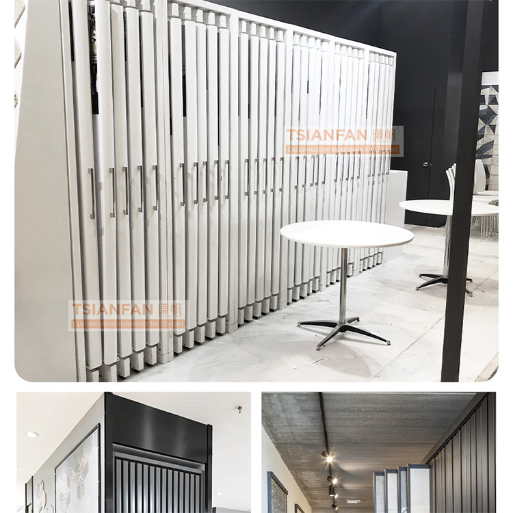 Marble Push Pull Stone Sample Rack Ceramic Tile Showroom Display Stand