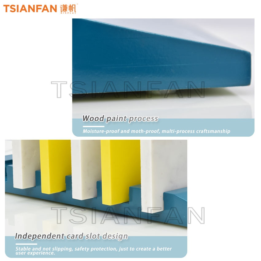 Mdf Tabletop Tile Quartz Sample Display Stand New Design Tile Rack