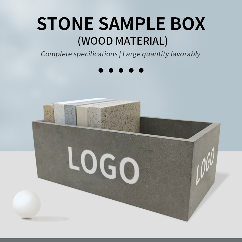 High Quality Ceramic Marble Packaging Boxes Display rack Granite Quartz Portable Wooden Case