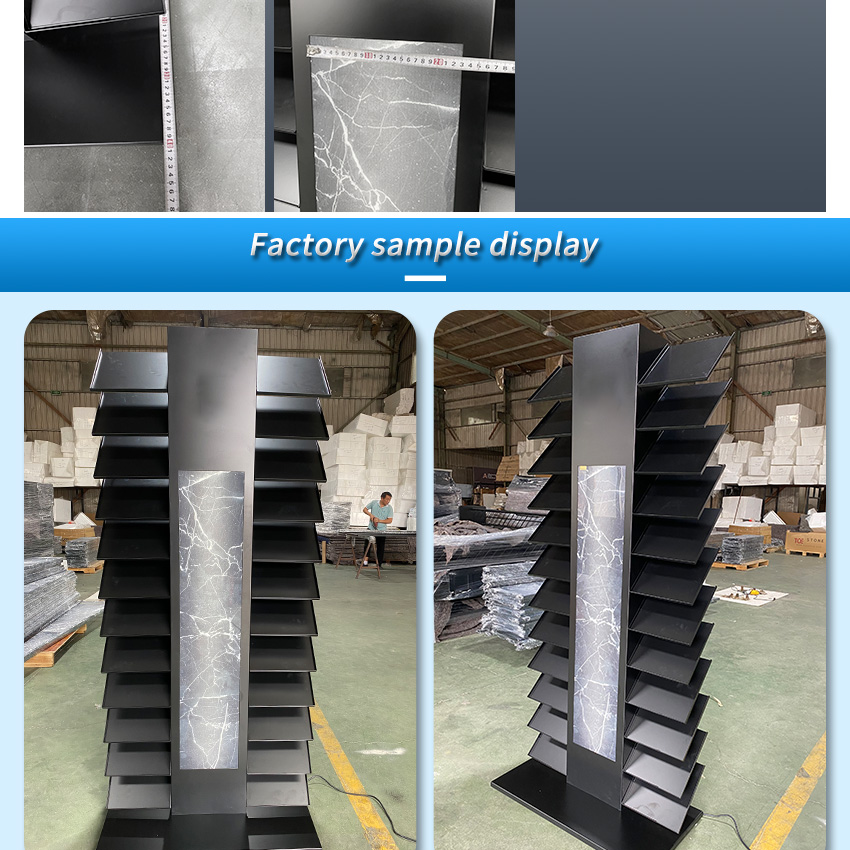 Tile Ceramic Quartz Granite sample stone Standing rack both sides