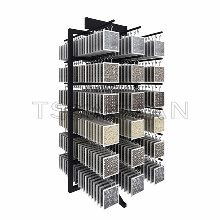 Mosaic tile display rack metal rack stone granite hanging rack-ML020
